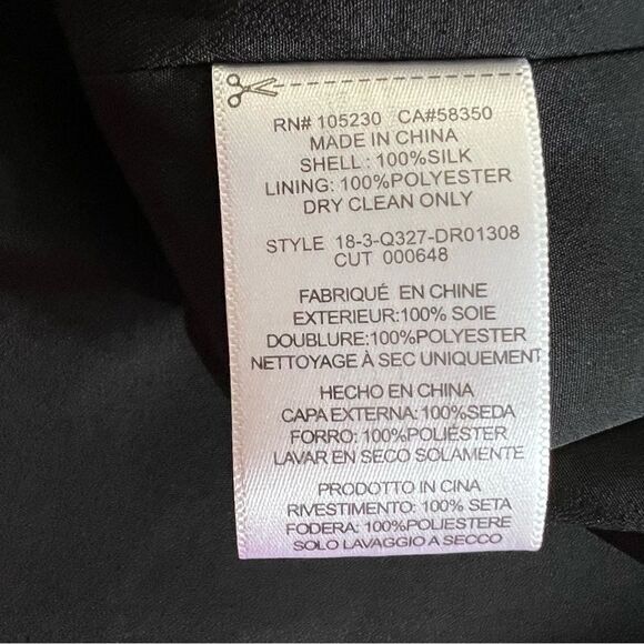 Equipment Natasha 100% Silk Floral Oversized Long Sleeve Knee Length Dress - Picture 13 of 13